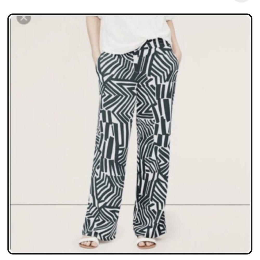 NWT  Ann Taylor LOFT Geometric Palazzo Pants